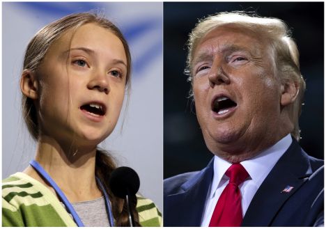 климат, форум, Давос, Дональд Трамп, Грета Тунберг